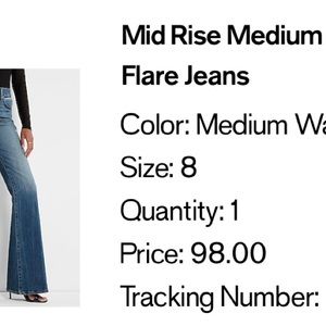 70s flare mid rise size 8 short